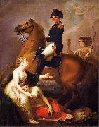 Jozef Peszka Allegorical scene with Napoleon oil painting artist